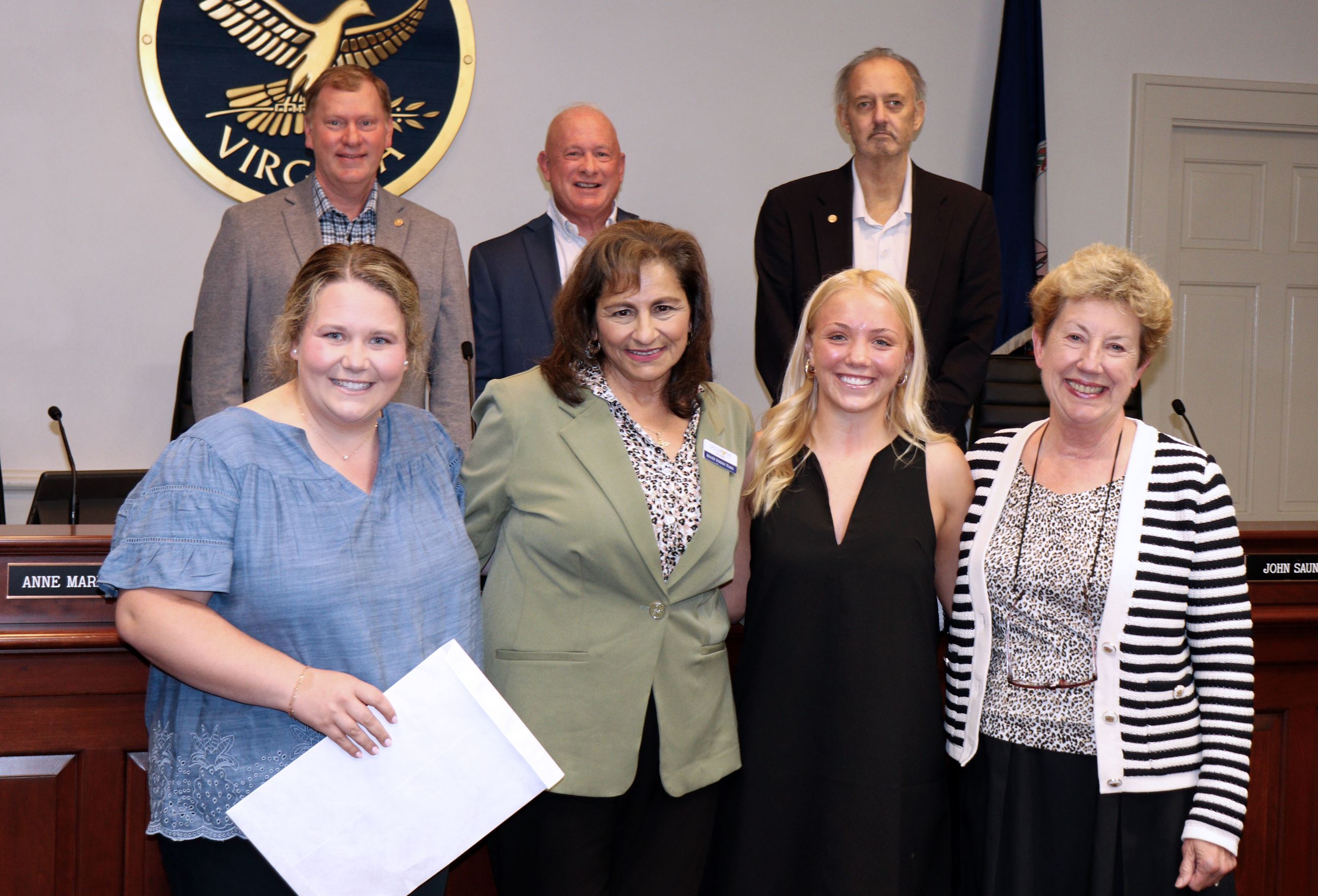 Avery Mangus with Council